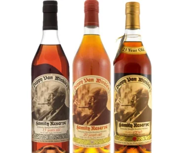 Pappy Van Winkle’s 15 Year, 20 Year & 23 Year Bourbon Bundle