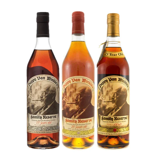 Pappy Van Winkle’s 15 Year, 20 Year & 23 Year Bourbon Bundle